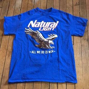 Natural Light Blue Graphic Tee